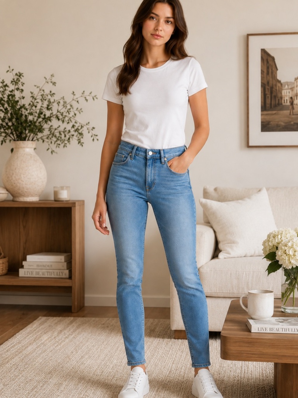 Joe’s Jeans Size 27 Skinny Jeans Light Wash Mid Rise Stretch Denim - Picture 3 of 9